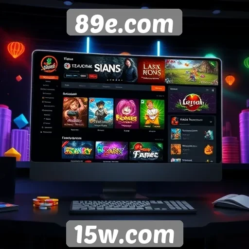 Explorando a interface do usuário do 89e.com